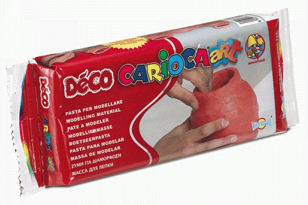 Carioca Pasta De Modelar Terracota 1000gr - Apta Para Todas Las Tecnicas De Modelaje - Endurece Al Aire Sin Coccion -