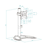 EAN 8433281012011 - TooQ DB1701TN-B soporte para monitor 81,3 cm (32") Escritorio imagen 4