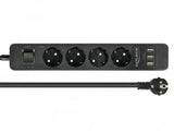 EAN 4043619112098 - DeLOCK 11209 base múltiple 1,5 m 4 salidas AC Interior Negro imagen 1