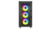 Caja Pc Deepcool E-Atx Cg540 Rgb 4f Black Tempered Glass Bahias 2x3.5, 2x2.5/Audio In/Out/2xusb3.0