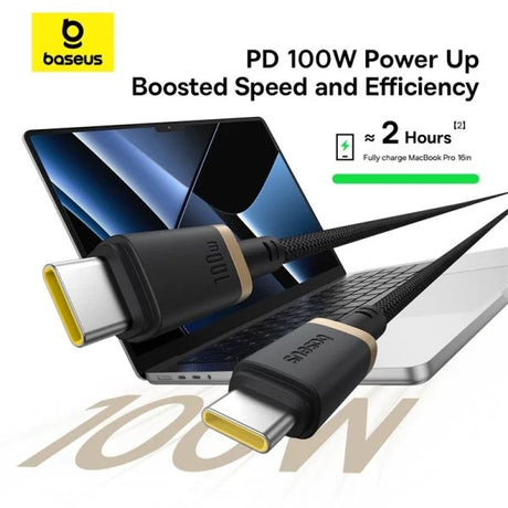 EAN 6932172669843 - Baseus P10377803U01-02 cable USB USB 2.0 2 m USB C 0,48 Gbit/s 100 W Negro, Oro imagen 11