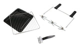 Horno  Rommelsbacher Bg 1805/E Tostador Acero Inoxidable Parrilla, Mini Horno Acero Fino/Negro, Acero Inoxidable, Giratorio, 1800 W, 515 Mm, 415 Mm, 360 Mm