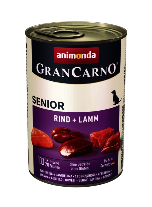Animonda Grancarno Sabor Senior: Carne Y Cordero - 400g