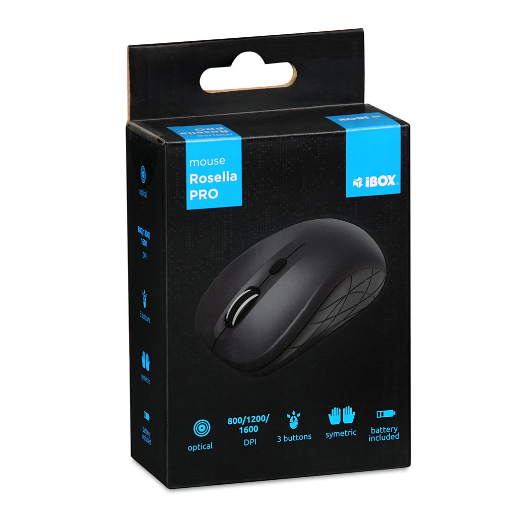 Ratón Inalámbrico Ibox Rosella Pro Negro