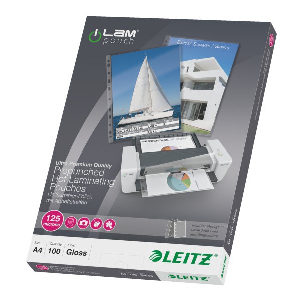 Esselte Leitz Ilam - Brillante, Kristallklar - A4 (210 X 297 Mm)