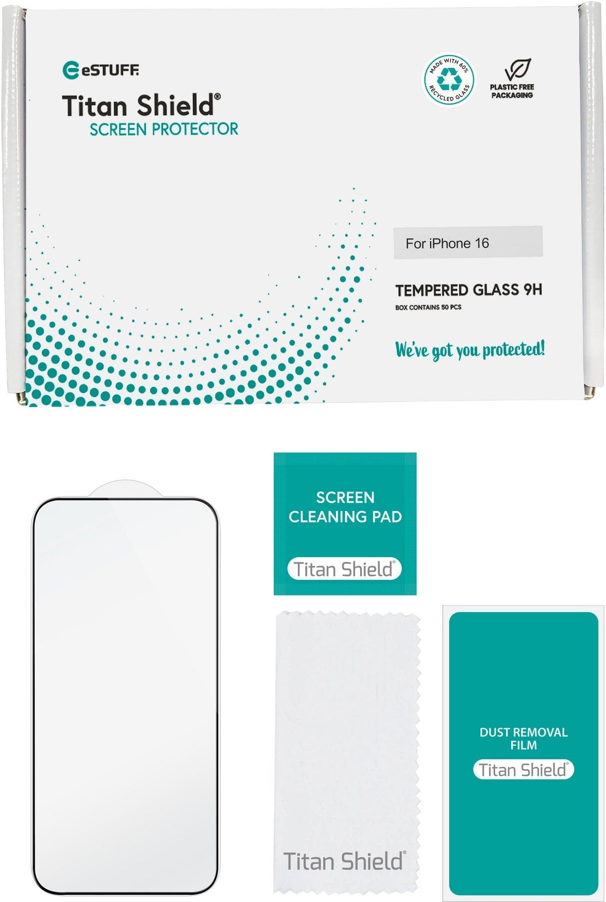 Infinite  Iphone 16 Screen  Protector. Full Cover