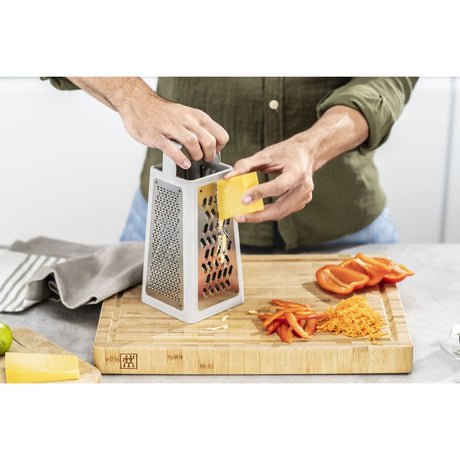 EAN 4009839641190 - ZWILLING 36610-003-0 cortador de verduras en espiral o rallador manual Caja ralladora Gris imagen 8
