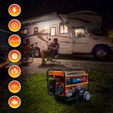 Extralink Ex.30370 Motor-Generador 5000 W 25 L Gasolina Negro, Naranja