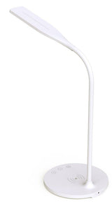 Techly I-Lamp-Dsk10 Lámpara Led De Escritorio Táctil De 5.5w Con Cargador Qi De 15w