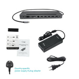 I-Tec Usb-C Metal Ergonomic 4k 3x Display Docking Station With Power Delivery 85 W + I-Tec Universal Charger 112 W