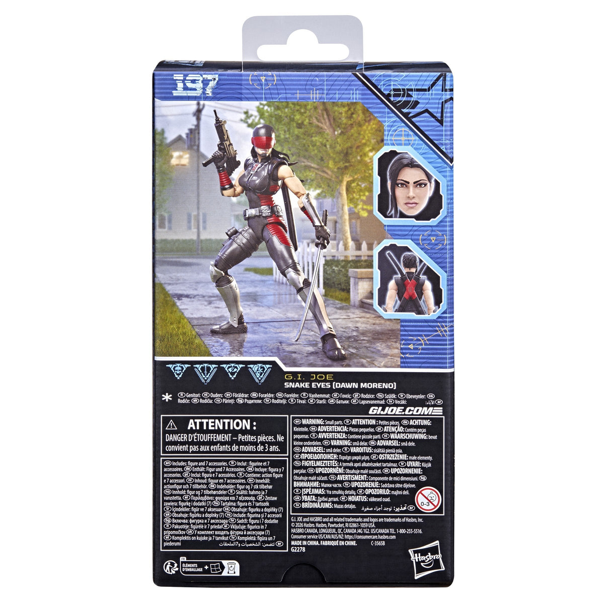 Figura Snake Eyes Dawn Moreno Gi Joe Classified Series 15cm