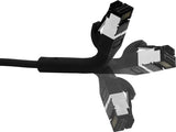 Western 8 8-Conector Macho (Rj45) - Western 8 8-Conector Macho (Rj45), Para 25 Gbase 40 Gbase Aplicaciones, Bandbreite Hasta 2 Ghz, 30 Awg, Cu, 1,0 M