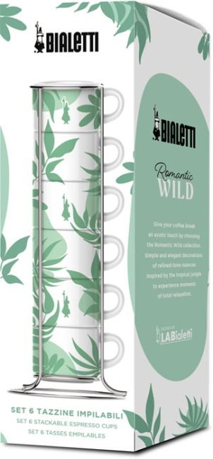 EAN 8006363042857 - Bialetti SS2024002 tazón Verde, Blanco Café expreso 1 pieza(s) imagen 2