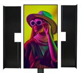 Adjustable Rear Screen Cover  For 55" Displays