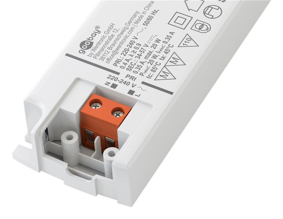 Transformador Led De Corriente Constante De 350 Ma Y 20 W
, 34-57v Cc