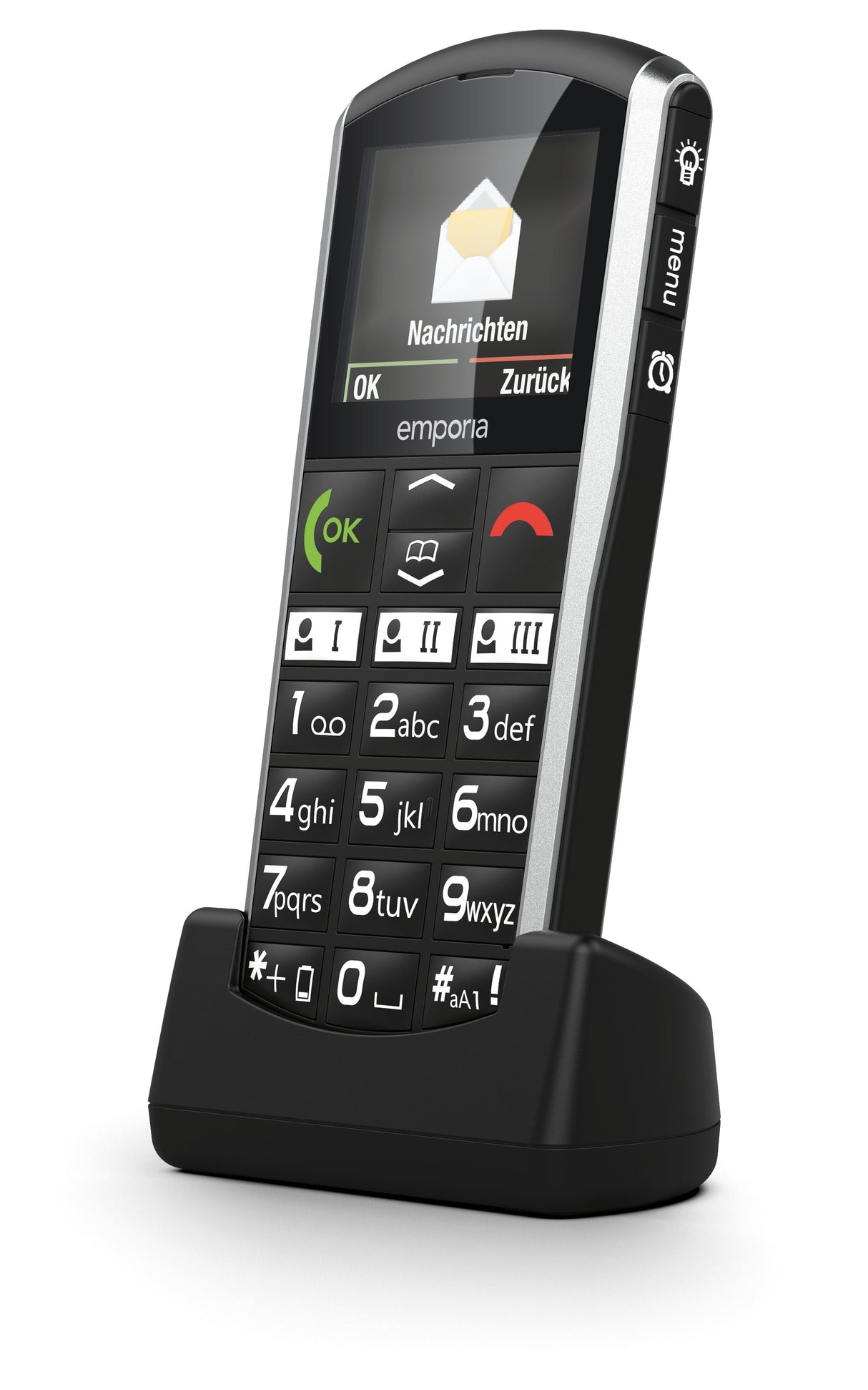 EAN 9005613161194 - Emporia emporiaSIMPLICITY 5,08 cm (2") 90 g Negro, Plata Teléfono para personas mayores imagen 9