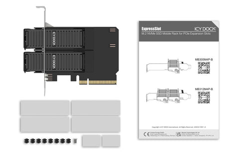 EAN 4713227446280 - Icy Dock MB312M4P-B tarjeta y adaptador de interfaz M.2, PCIe imagen 8