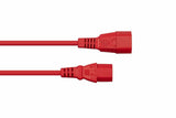 Cablemeimer Kaltgeräteverlängerung C14 An C14 Rojo0,5m