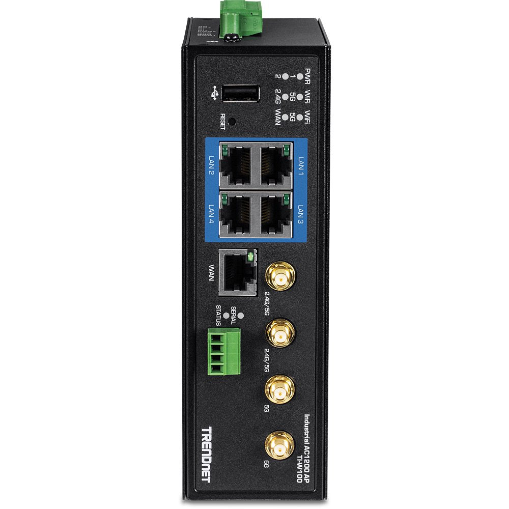 EAN 0710931161625 - Trendnet TI-W100 router inalámbrico Gigabit Ethernet Doble banda (2,4 GHz / 5 GHz) Negro imagen 4