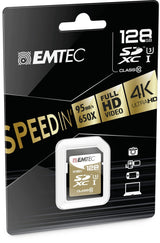 Emtec Sd Card 128gb Sdxc (Class10) Speedin + Kartenblister