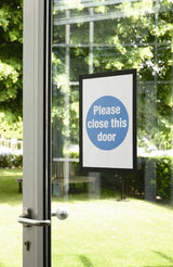 Durable Marco Informativo Magnetico Duraframe Adhesivo A Superficies Lisas Y Solidas A4 Negro -2u-