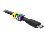 Delock 18303 Clips Marcadores De Cables A-Z Amarillos, 260 Unidades