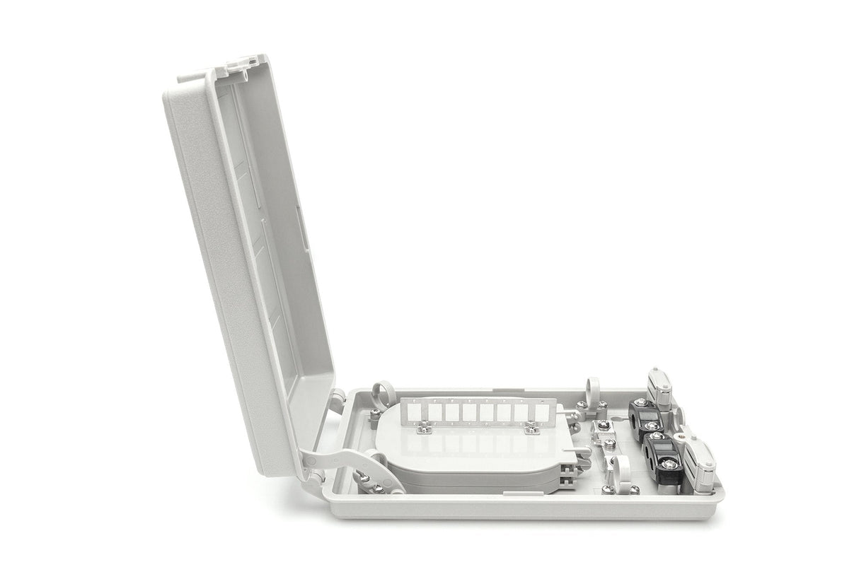 Caja De Distribución De Fibra Óptica, 6 Empalmes Para 8 Sc S