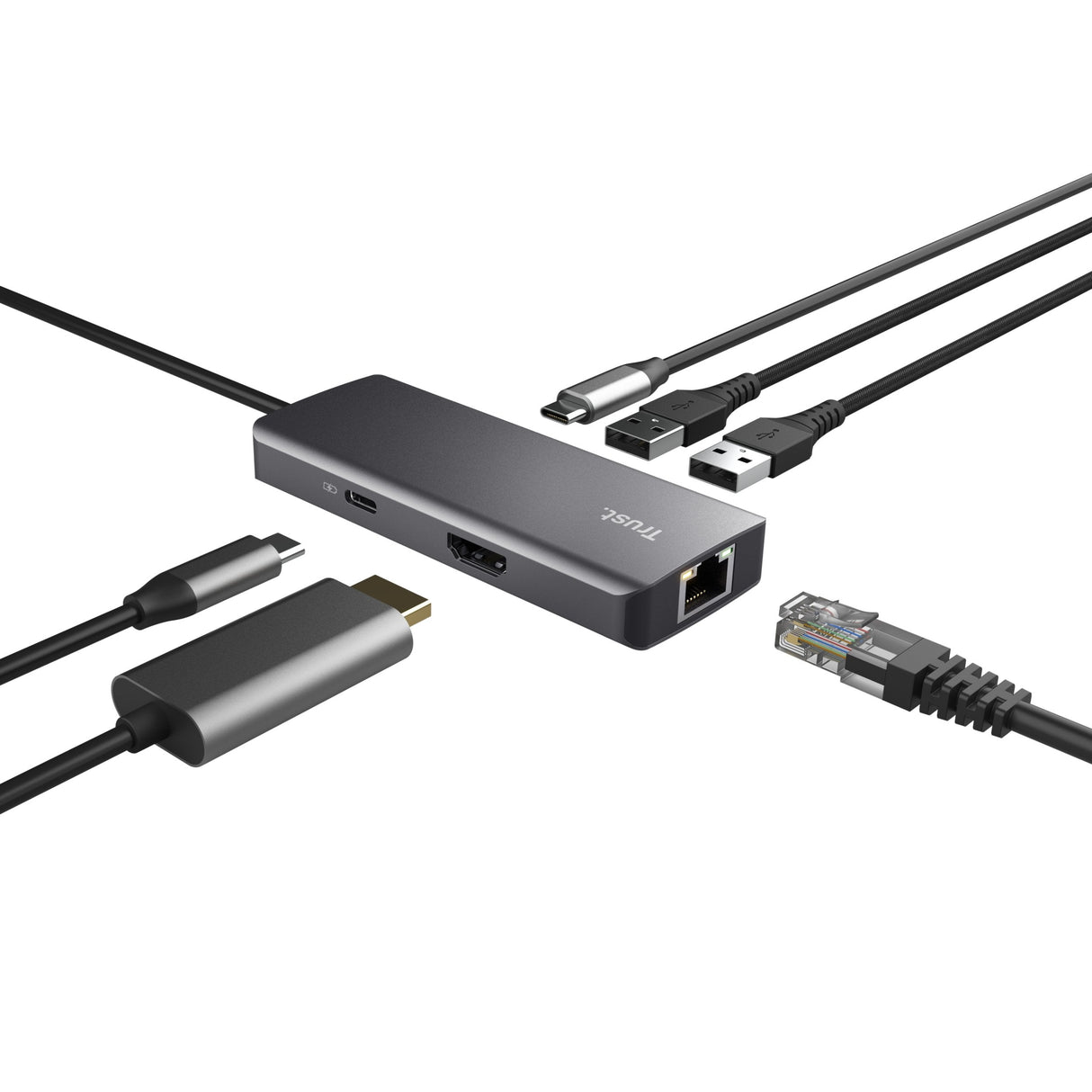 EAN 8713439249682 - Trust Dalyx USB Tipo C 1000 Mbit/s Plata imagen 4
