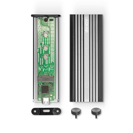 EAN 4002888433181 - Lindy 43318 caja para disco duro externo Caja externa para unidad de estado sólido (SSD) Plata M.2 imagen 5