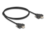 Delock 80479 Cable Usb 2.0 Tipo-A Macho A Macho Con Tornillos 1 M Negro