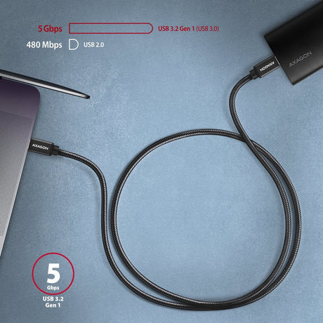 EAN 8595247905949 - Axagon BUCM3-CM10AB cable USB USB 3.2 Gen 1 (3.1 Gen 1) 1 m USB C Negro imagen 6