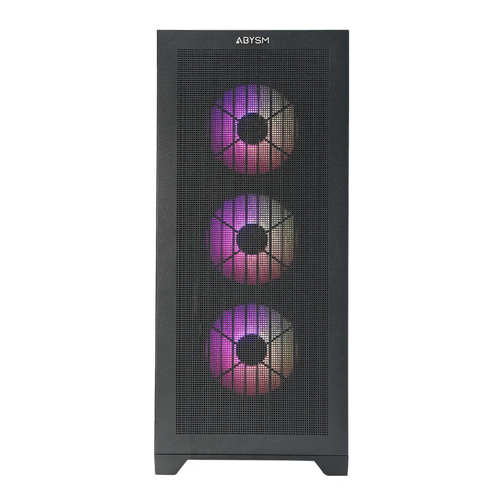 Caja  E-Atx Abysm Gaming Danube Mura Bx300 Negra Argb Ab812111b