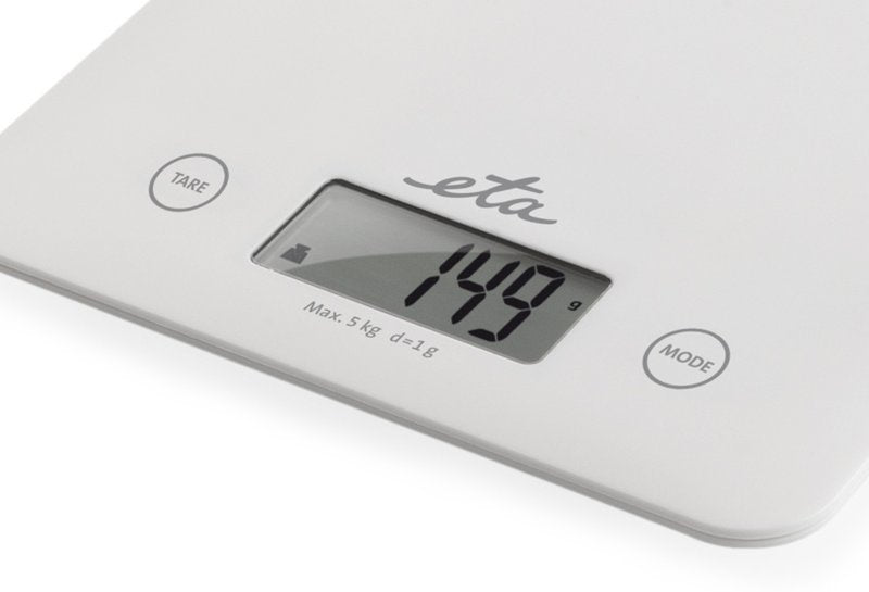 Eta Bascula De Cocina Lori Eta277790000 Peso Mã¡Ximo (Capacidad) 5 Kg, Graduaciã³n 1 G, Display Tipo Lcd, Blanco