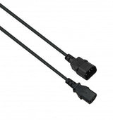 Cable De Extensión Iec Helos, C13 A C14, Negro, 0,5 M