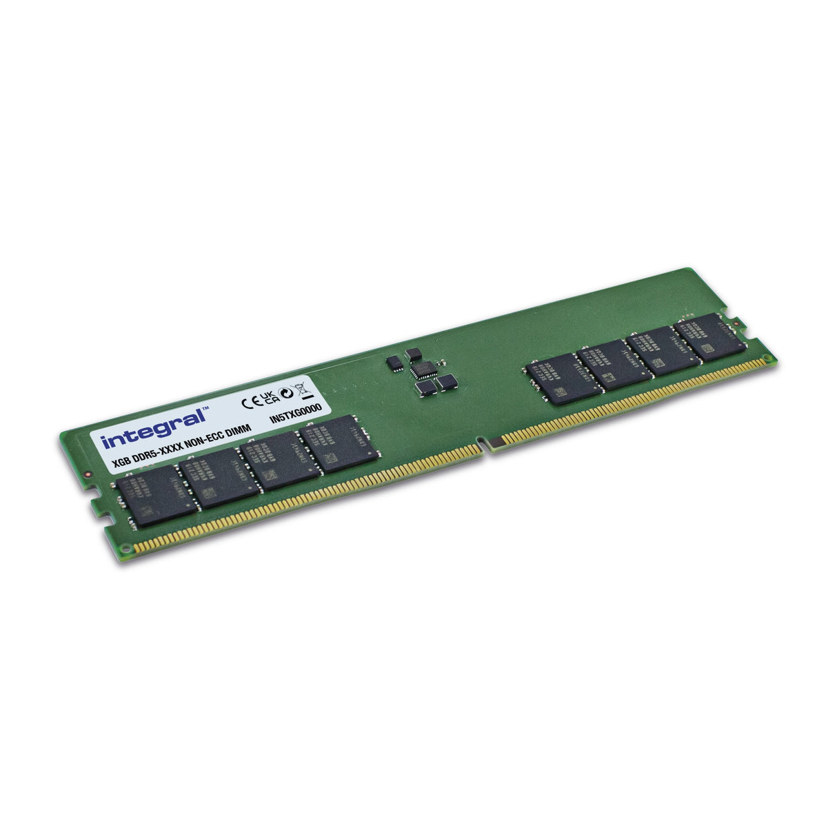 Módulo De Memoria 8go Dimm Ddr5 Integral 4800mhz (Verde)