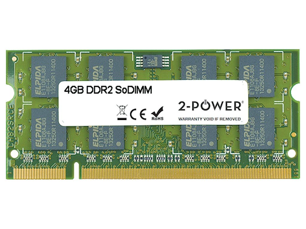 2-Power Memoria Sodimm 4gb Ddr2 800mhz Sodimm 2p-Kth-Zd8000c6/4g