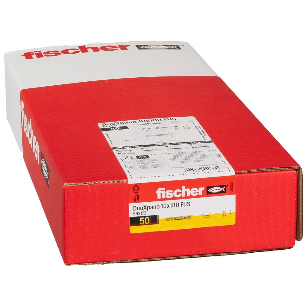 EAN 4048962440331 - Fischer 562172 tornillo de anclaje y taco 50 pieza(s) Anclaje de expansión 180 mm imagen 2
