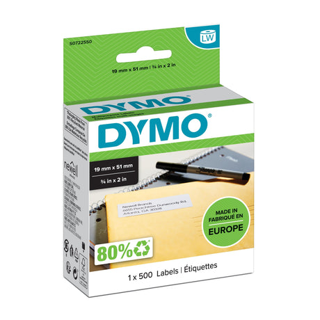 EAN 5411313113557 - DYMO LW - Multi-Purpose Labels - 19 x 51 mm - S0722550 Blanco Etiqueta para impresora autoadhesiva imagen 1