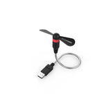 Mini Ventilador Usb Realpower Negro (Usb Flexible)