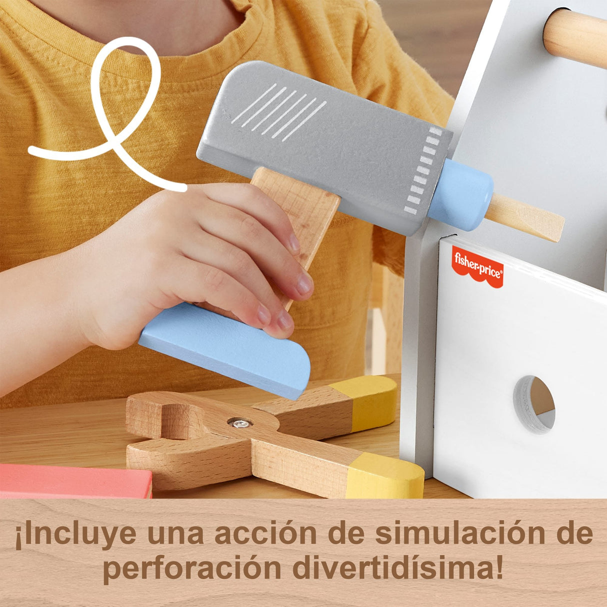 EAN 0194735246076 - Fisher-Price Wooden Tool Box Set imagen 11