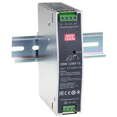Meanwell Ddr-120b-48 Hutschienen-Convertidor Dc/Dc Din-Rail/Dc 2.5 A Cantidad Salidas - Pc-/Server Fuente De Alimentación
