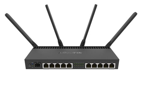 EAN 0708747435764 - Mikrotik RB4011iGS+5HacQ2HnD-IN router inalámbrico Gigabit Ethernet Doble banda (2,4 GHz / 5 GHz) Negro imagen 1