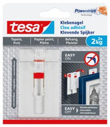 EAN 4042448340511 - TESA 77777-00000 gancho para almacenamiento Interior Gancho universal Rojo, Blanco 2 pieza(s) imagen 1