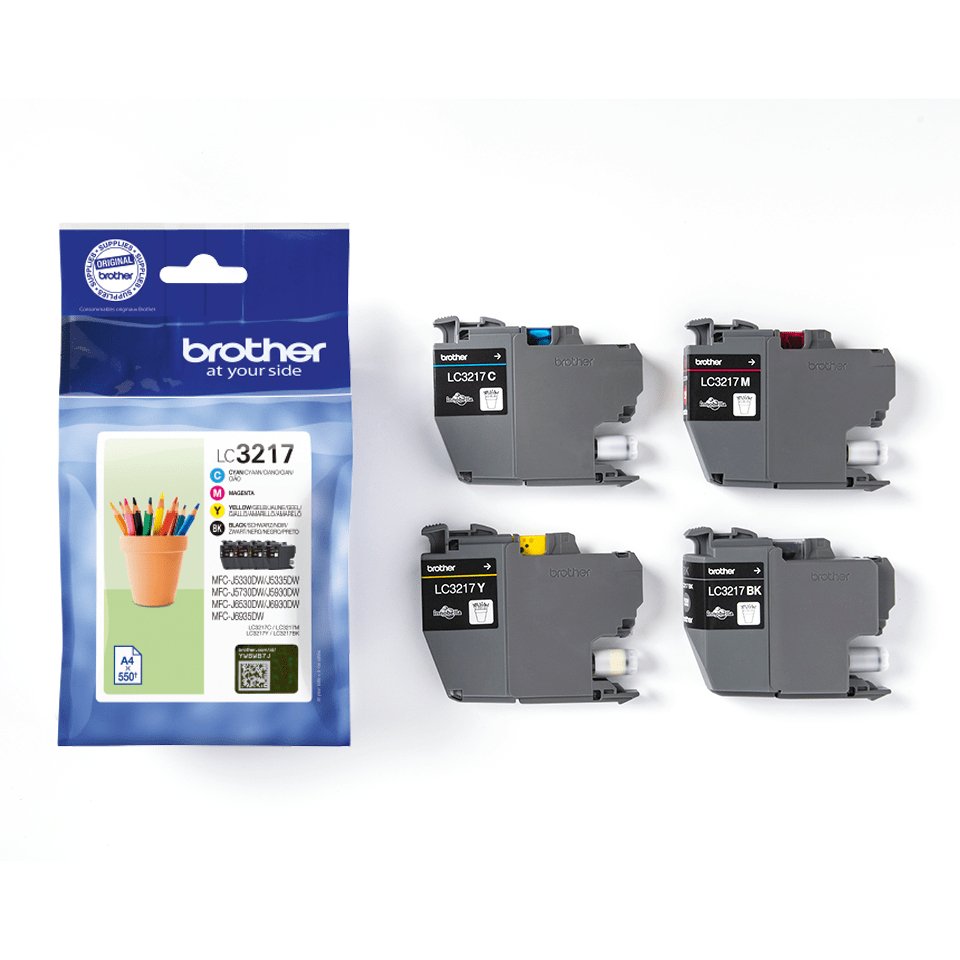 EAN 4977766779142 - Brother LC3217VAL cartucho de tinta 4 pieza(s) Original Negro, Cian, Magenta, Amarillo imagen 2