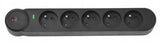 EAN 5906721172994 - ART F2100 base múltiple 1,5 m 5 salidas AC Interior Negro imagen 4