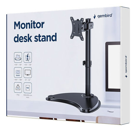 EAN 8716309135405 - Gembird MS-D1ST-04 soporte para monitor 81,3 cm (32") Escritorio Negro imagen 5