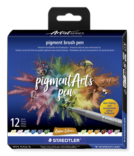 EAN 4007817097052 - Staedtler Pigment Arts Brush Pen Nature Colors rotulador Multicolor 12 pieza(s) imagen 1