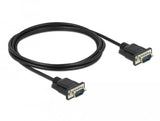 Rs-232 Cable Seriell D-Sub9 2 M St St Mit Schmalem Steckergehäuse Delock