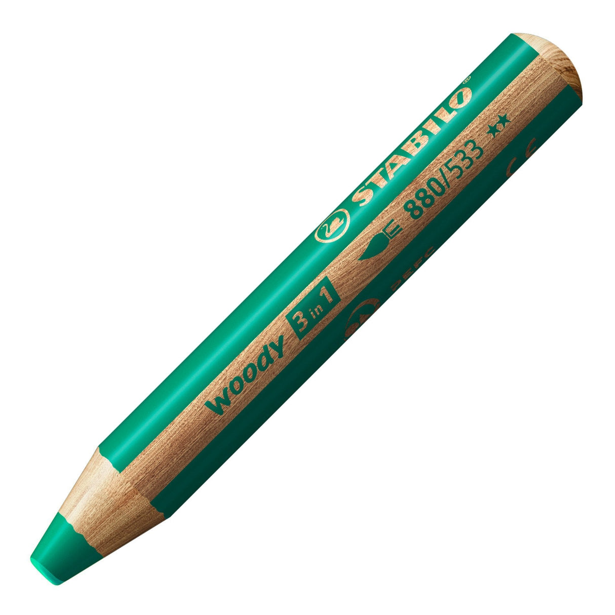 Stabilo Lápices De Colores Woody 3 En 1 Estuche De 5 Verde Oscuro