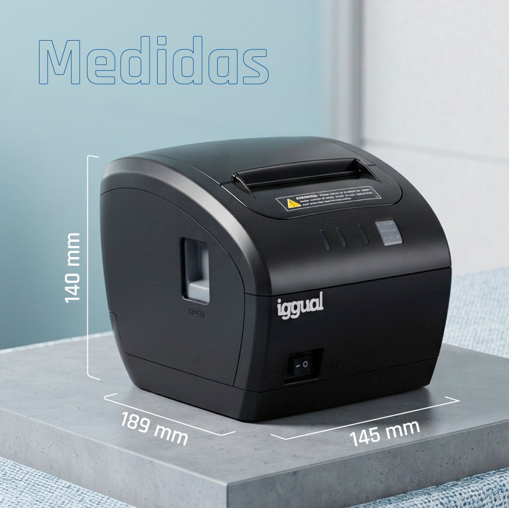 EAN 8435364319178 - iggual TP7001-3I 203 x 203 DPI Alámbrico Transferencia térmica Impresora de recibos imagen 12
